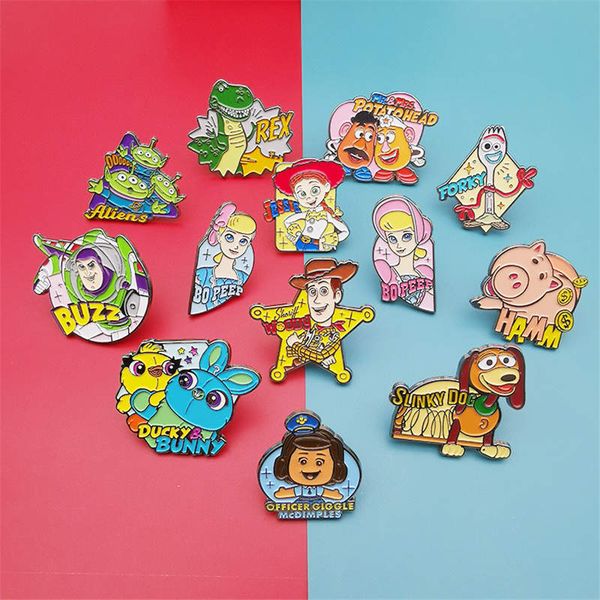 

cartoon pins badge on backpack brooch pins for clothes broche, Gray
