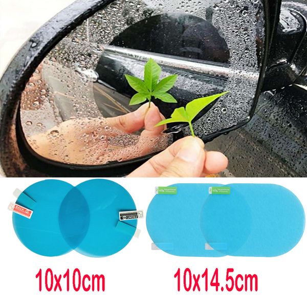 

car anti water mist film anti fog rainproof rearview mirror protective film 1pair 100*100/145mm car water mist