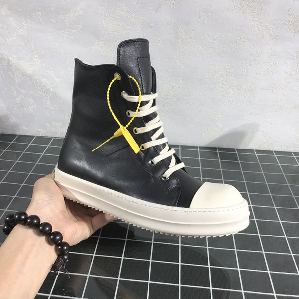 

fashion men sneakers lace-up flats men shoes high ankle boots comfortable man zapatos de hombre 11#25/20d50, Black