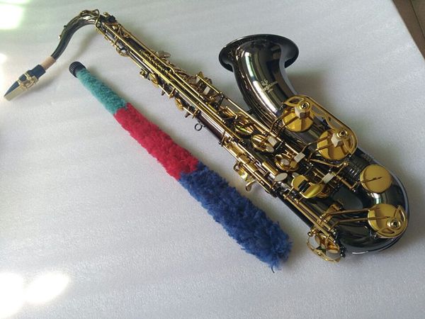

new instrument tenor saxophone yanagisawa logo black nickel gold key tenor saxophone mouthpiece and case