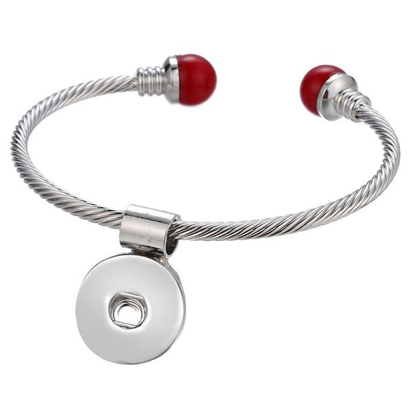 

10шт новые оснастки браслет fit 18mm snap кнопки ювелирные изделия real нержавеющей стали браслет-манжета унисекс diy ювелирных подарки, Golden;silver