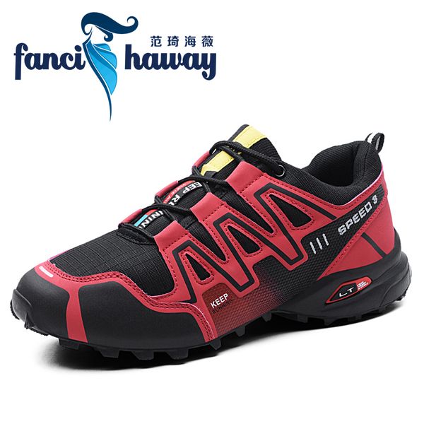 

men colorful brand climbing shoes outdoor hiking shoes non-slip wear-resistant rubber bottom walking
