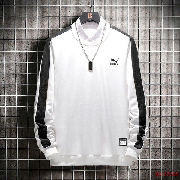 

любители 73206t осень o-образным вырезом свитер мужчины женщины сыпучие пальто свитер пуловер длинные рукава свитер спортивная одежда m-4xl, Black