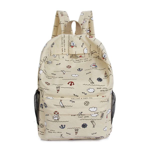 

2019 new women girl lovely canvas design school backpack sprinting travel large capacity satchel rucksack high quality