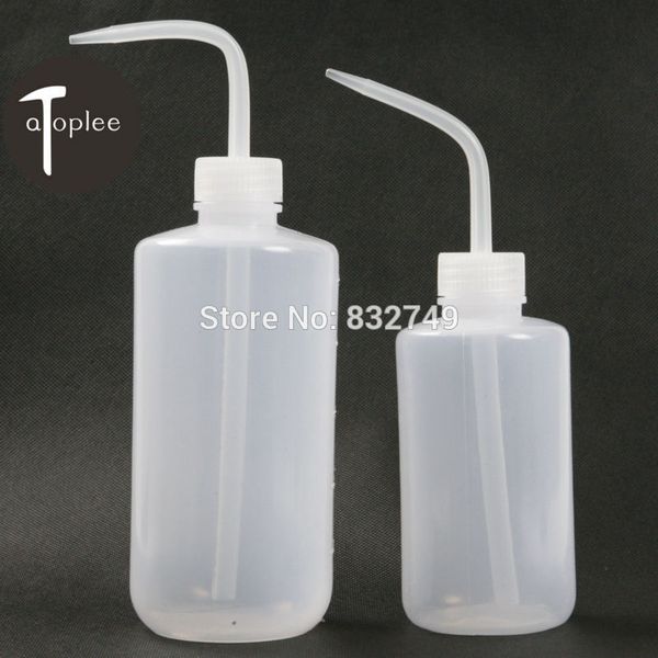 

new arrival 2 pcs 250ml 500ml mini bottle wash squeeze bottle white soap ink wash supply plastic spice bottles