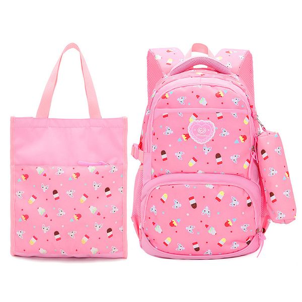 

3шт / набор ранцы schoolbag мода дети прекрасные рюкзаки для детей девочек-подростков школьница печати рюкзак mochila