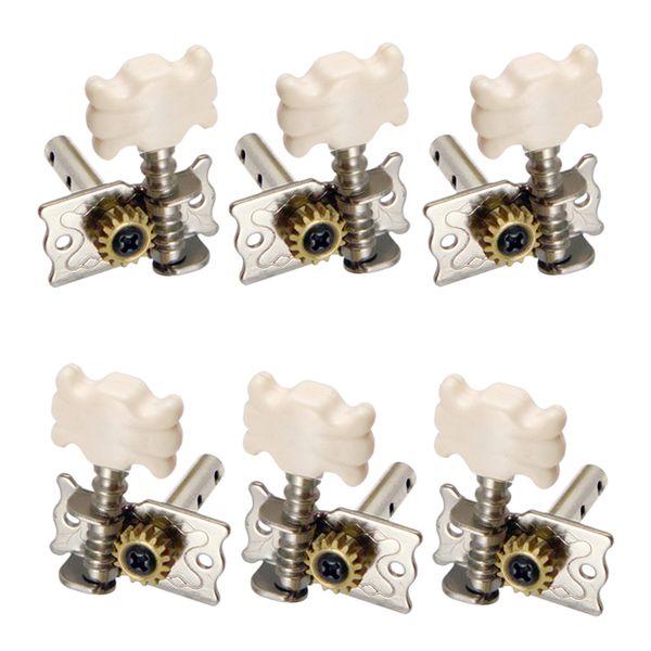

6 pack 3r3l silver classical guitar string tuning pegs keys tuners for guitar accessories