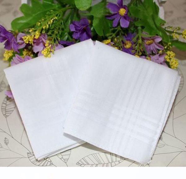 

10шт ретро white satin weave хлопок носовые женщины и мужчины свадьба платок hotel restaurant white cloth napkinssh190721, Blue;white