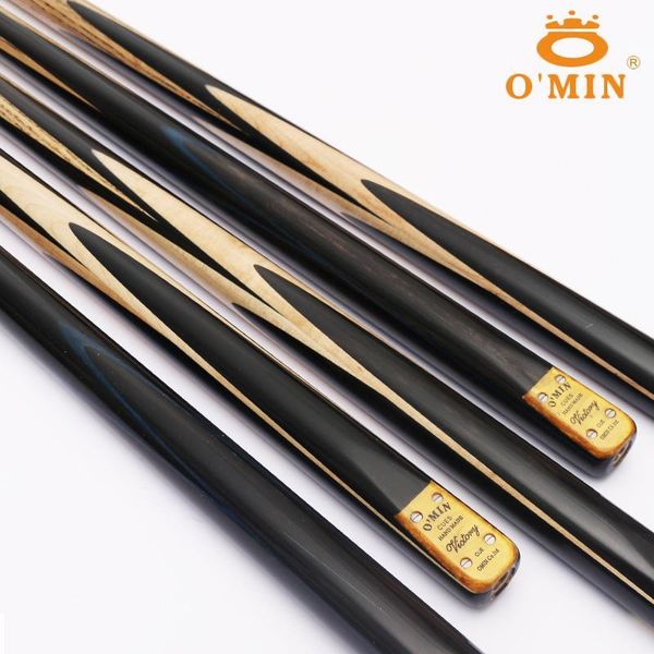 

classic high-end o'min handmade victory one piece snooker cue with case with extension 9.5mm 10mm tip snooker stick