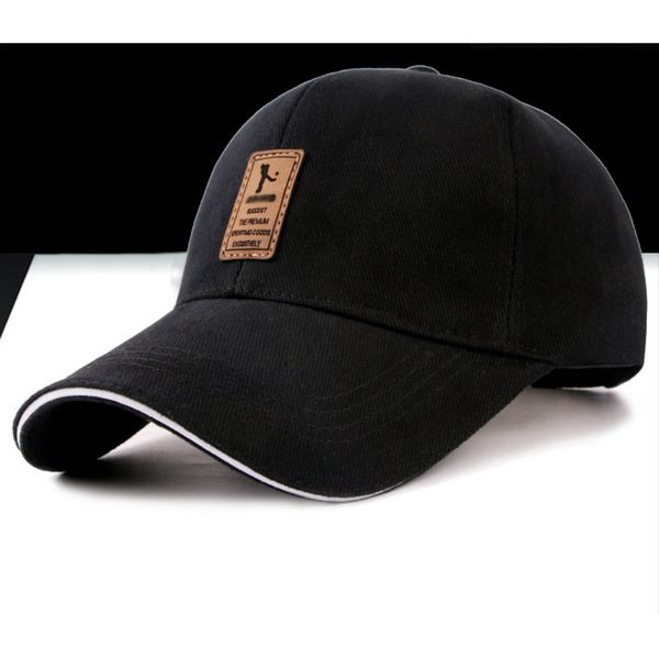 

men's baseball caps cotton caps autumn hats outdoor sports sunhats twill soft light comfortable fashion, Black;white