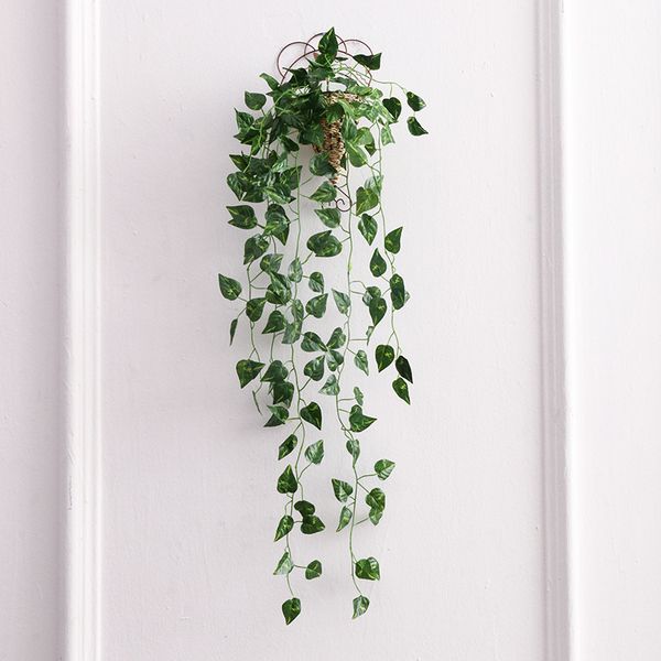 

1x 90cm artificial hanging plant leaves greenery vine leaf garland decor green