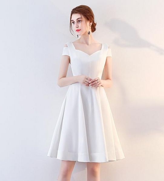 

high-quality homecoming white red ball prom gowns a shoulder in spring and autumn 2020 new skirt backless cocktail party dresses, Blue;pink