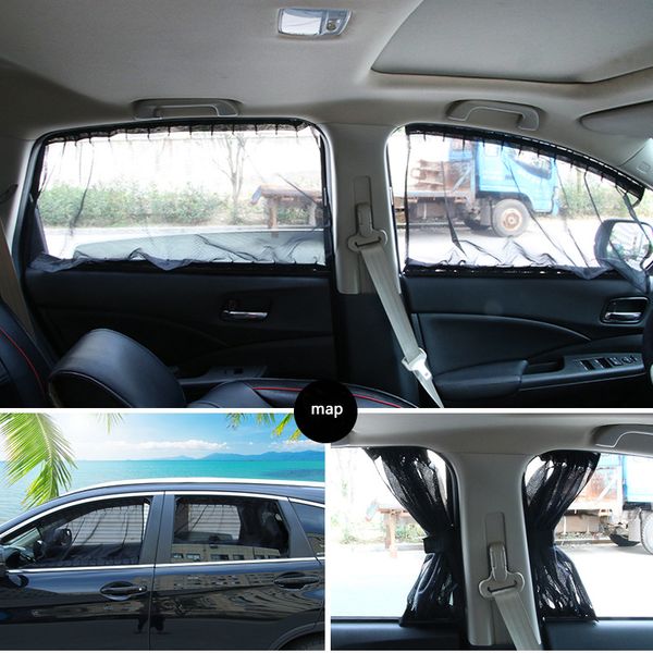 

50l automobile curtain sunshade side curtain automobile sunshade car rail car assembly