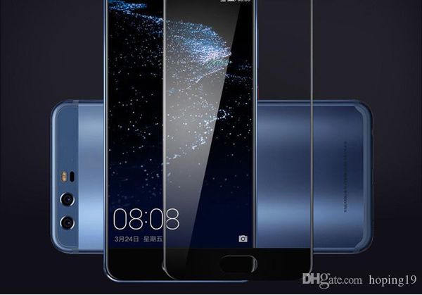

ell full cover screen protector tempered glass for huawei p9 p10 lite nova 2 mate s 9 lite protective film case