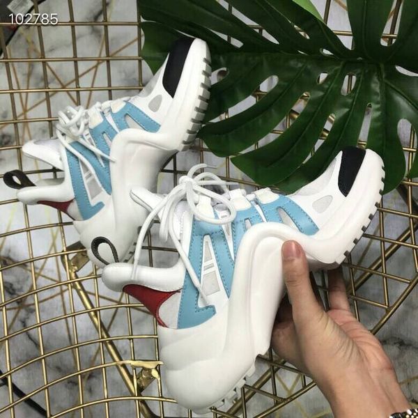 

2019 trend men and women classic fashion mens designer shoes fashion luxury designer women shoes party platform casual sneakers size35-44, Black