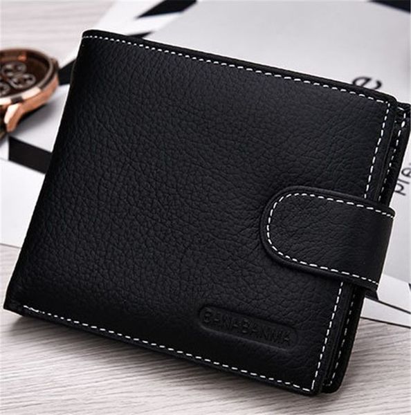 

роскошный mens wallet кожа pu коротких бумажники мужчины засов урожай мужского кошелек монеты чехол многофункциональные карты wallet мода, Red;black