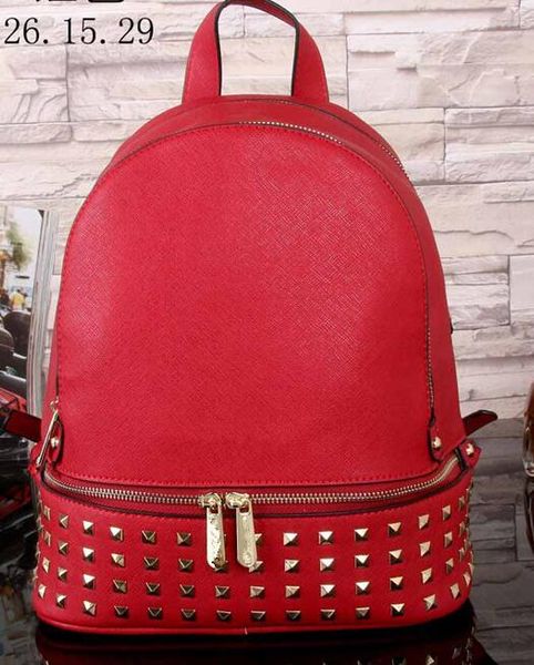 

New Design Hot Style Women's Men's Fashion Bags Backpack Style Shoulders Backpack Rivet Handbag Handbags Purse Tote Bag With Free Shipping