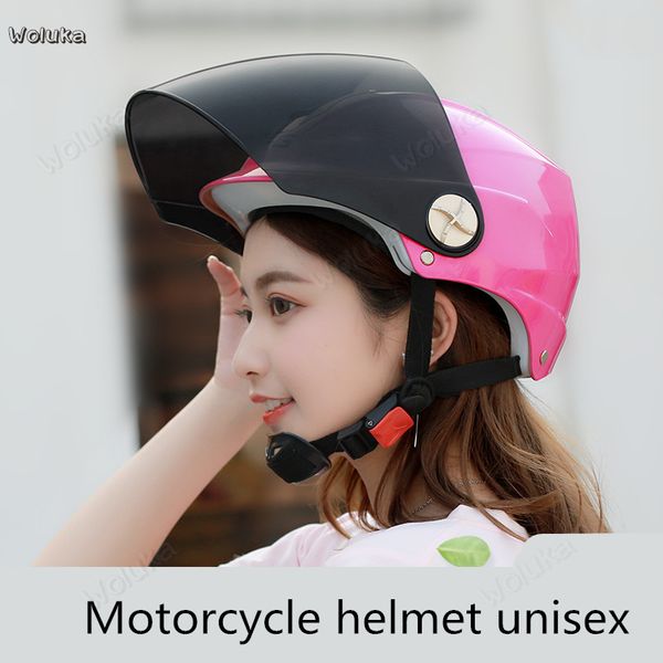 

battery electric motorcycle helmet men and women general summer sunscreen uv protection portable helmet cd50 q02