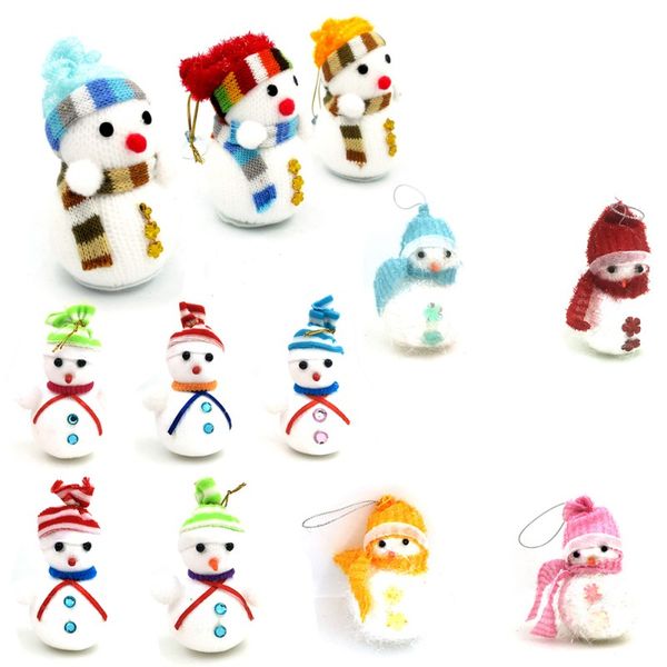 

new creative artificial christmas tree snowman hat bow-knot pendant decoration gift set christmas decor