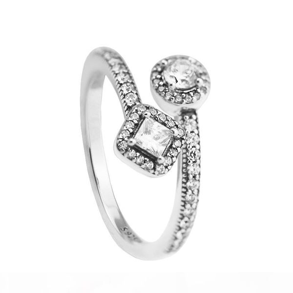 

abstract elegance clear cz woman rings sterling-silver authentic pure sterling wholesale ring european style mother's day gift