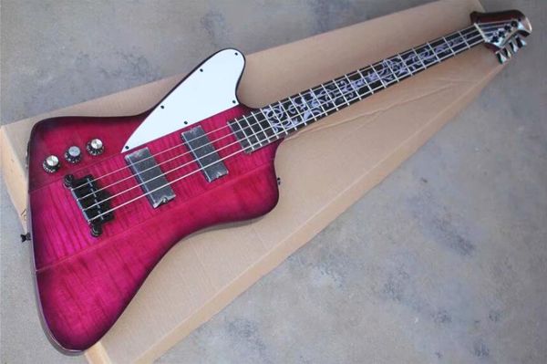 

flyoung thunderbird бас 50-летие 4 строки электрический бас тигр клен фиолетовый цветок гриф бесплатная доставка