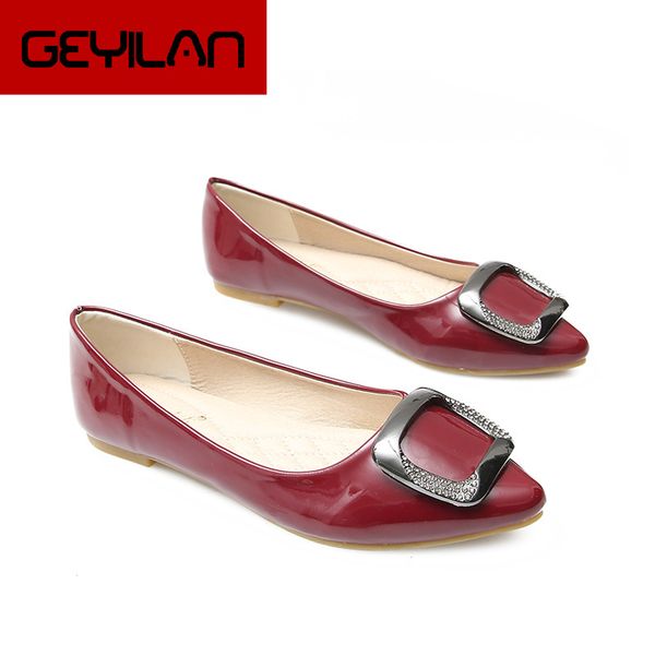 

2020 women ballet flats portable fold up ladies travel drive flat shoes comfortable soft ballerina square buckle, Black