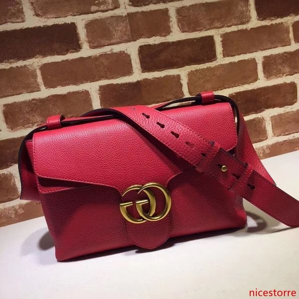 

2020 brand design letter buckle embossing shoulder bag women genuine cowhide leather handbag 401173 crossbody bag