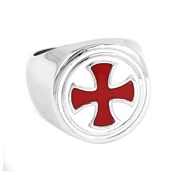 bague argent templiers croix rouge bague argent templiers croix rouge