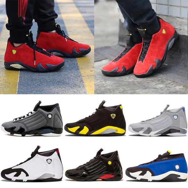 

2019 new 14 14s basketball shoes thunder black toe desert sand rip hamilton last sthunder mens sport sneakers 41-46