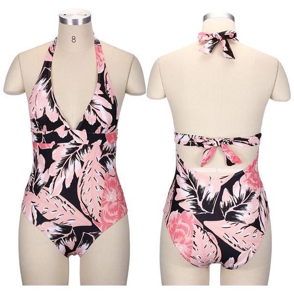 

новый стиль купальника для женщин в европе и соединенных штатах с консервативными бретелями и трансграничным купальником с принтом, White;black