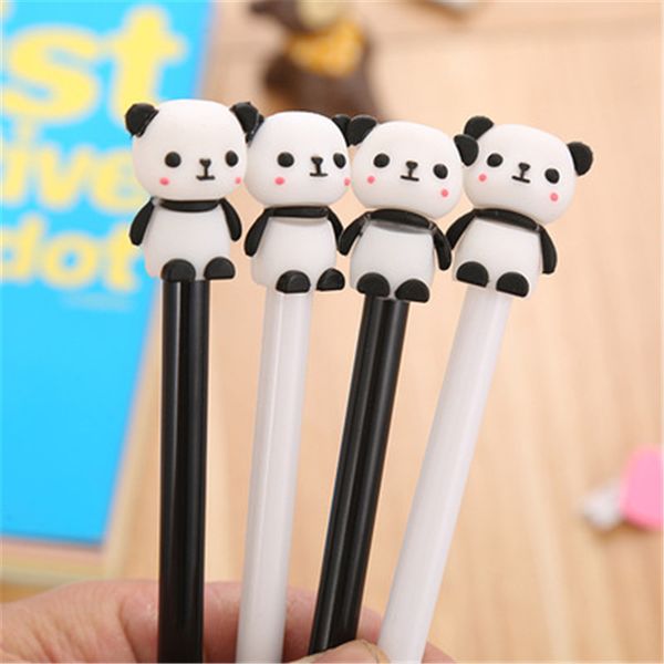

panda гелевая ручка kawaii творческий panda нейтральная pen 0.5mm черный авторучку школа канцелярские товары студент подарков оптовая