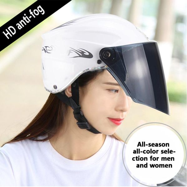 

helmet electric motorcycle helmet car four seasons men and women half summer sunscreen double lens motorcycle parts