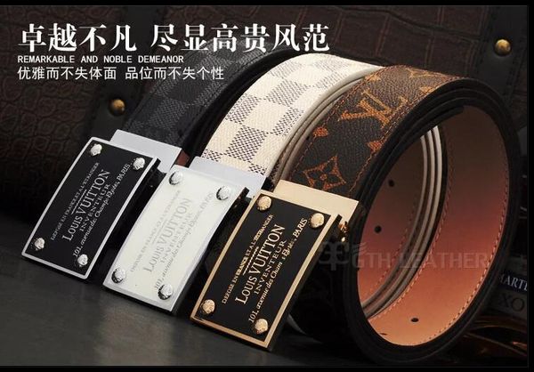 

2019 Western Contrast Color Bee Embroidery Canvas кожа Rhinestone Leopard Глава Мужчины пояс подарки