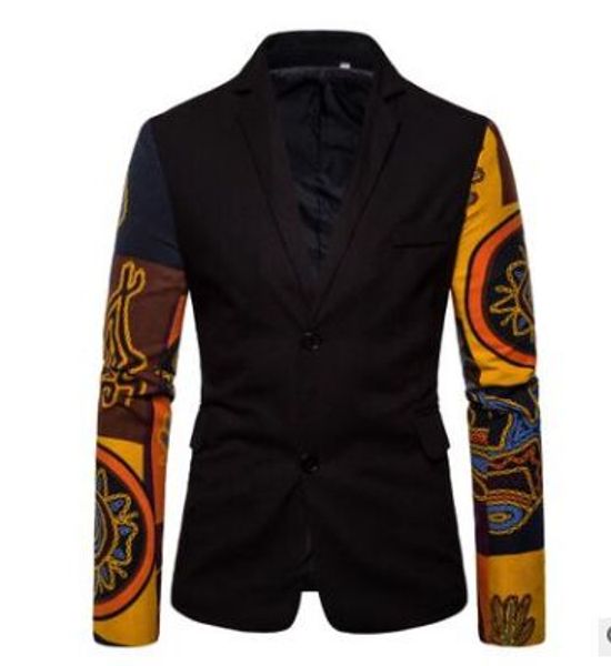 

cysincos men christmas blazers jacket fashion 3d cartoon christmas print suit jackets for party slim casual men suit coats 2019, White;black