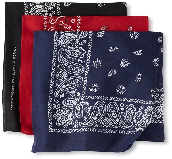 

men's 100% cotton bandana headband gift sets