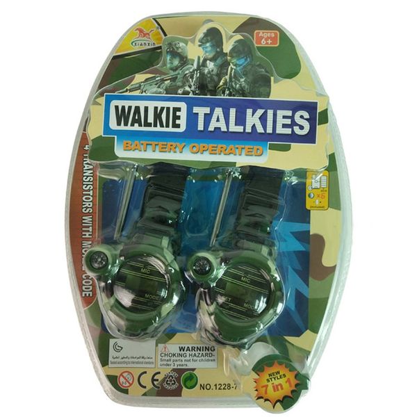 

camouflage military watch wireless walkie-talkie seven in one outdoor children walkie-talkie toy english version