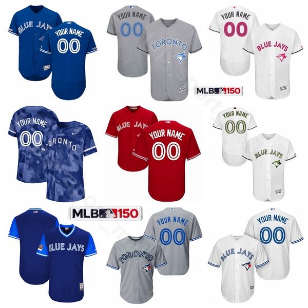 

Toronto Baseball Blue Jays 19 Jose Bautista Jersey 12 Roberto Alomar 32 Roy Halladay 29 Joe Carter 21 Roger Clemens Blue Red Grey