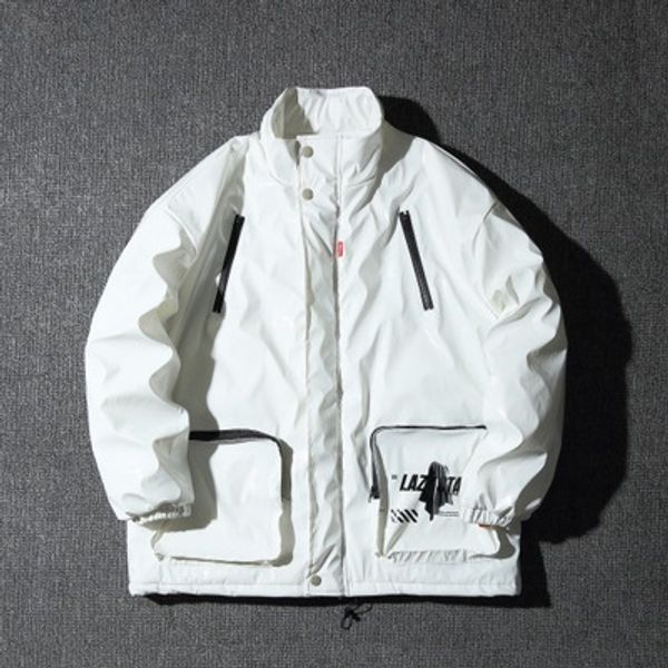 

new winter men's zipper jacket male coat stylish man apparel brand men's black parkas la-9925