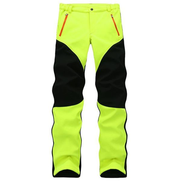 

2019 new winter spring women and mens long softshell pants fashion casual warm fleece mens pants, Black