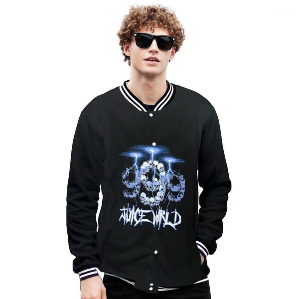 

stand collar single breasted males street style casual clothes juice wrld mens 3d print baseball jacket teenagers panelled designer, Black;brown