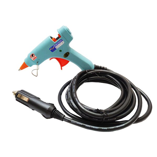 

12v-24v 20w автомобиль cigatrette зажигалка горячего расплава клей пистолет аккумулятор клип для 7 мм клей палочки ремонт автомобилей инстру