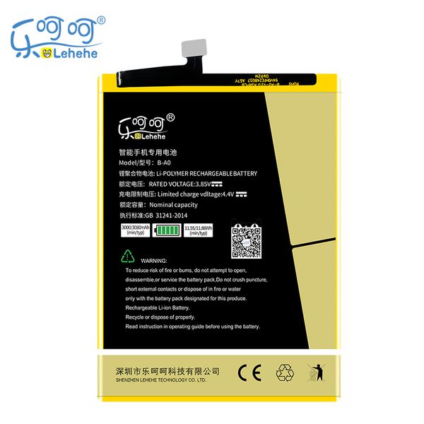 

новый lehehe b-a0 батарея для естественных v3max v3 макс 3.8v 3000mah сотовый телефон высокого качества для замены батареи с инструментами п