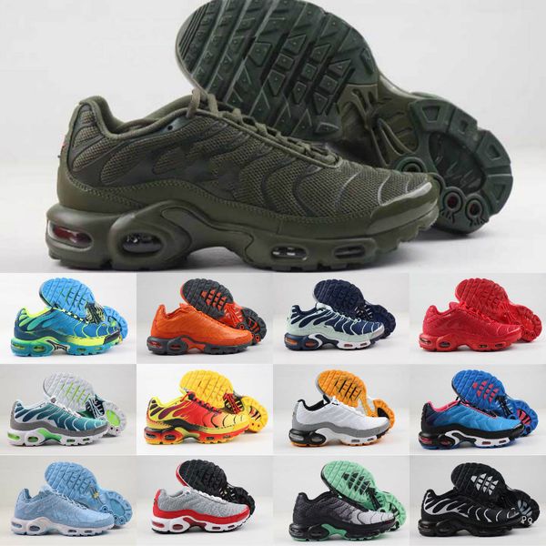 

новый tn plus se кроссовки мужские белый черный hyper psychological blue deluxe 3d очки дышащие модные спортивные кроссовки тренеры размер 4, Black