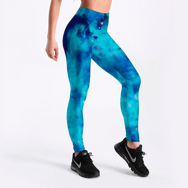 

женские леггинсы новые женские леггинсы лето фитнес цифровая печать синий galaxy star брюки карандаш брюки леггинсы груза падения, Black