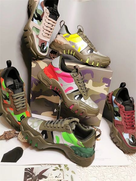

2020 новые мужская обувь vintage альпинисты rockrunner кроссовки rockstuds кроссовки натуральной кожи для мужчин женщин кроссовки с коробкой, Black