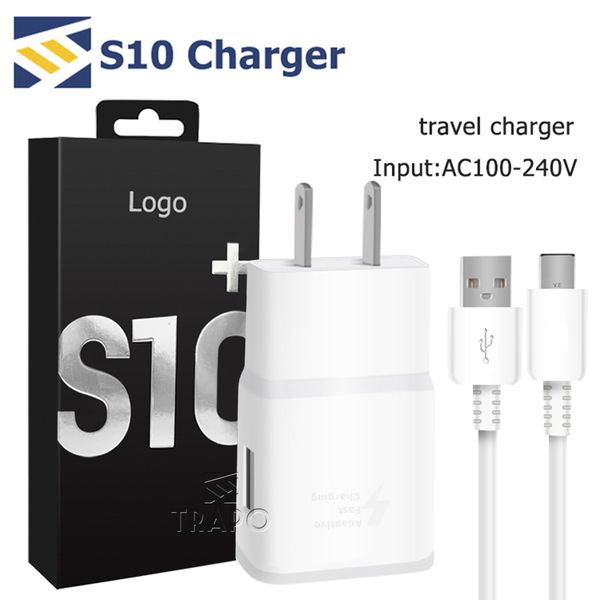 

Oem 2 in 1 10 fa t charger kit type c cable 9v 1 67a eu u traval u b wall charge adapter 10 9 1 2m cable with retail package