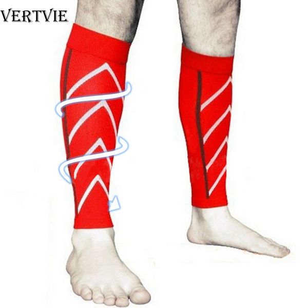 

vertvie new 1 pair calf support compression leg sleeve socks outdoor exercise sports knee pad knitted breathable leg protection, Black;gray