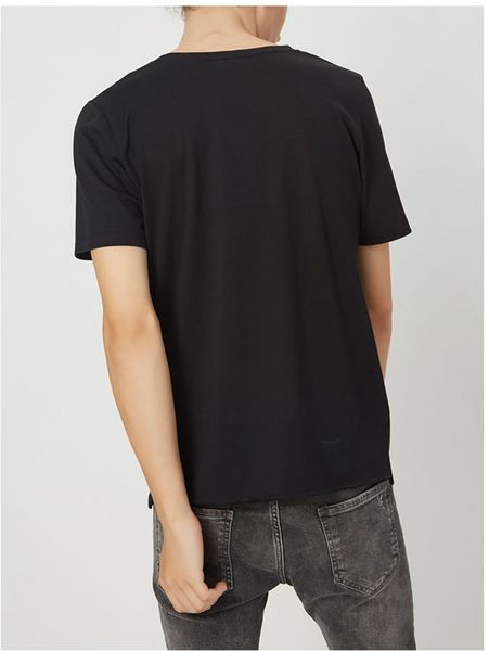 

2020 письмо дизайн мужская повседневная хлопок с коротким рукавом футболки женщины тонкий азиатский размер s-xxl, White;black