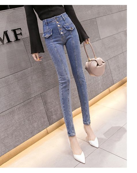 

violet women's tailored waist and hip princess jeans bk2688, Blue