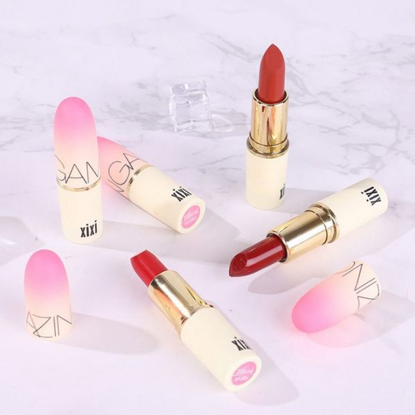 

1newnewlipstick easy to color smooth girls lip stick long lasting moisturizing red matte lipstick makeup